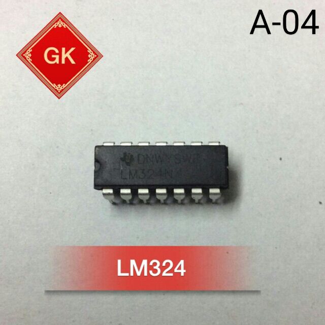 LM324 - ic khuếch đại thuật toán.