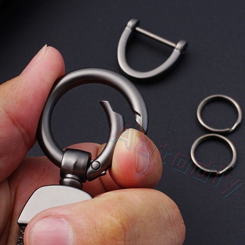 Mới Móc Khóa Dây Da Sang Trọng Cho Nam Nữ