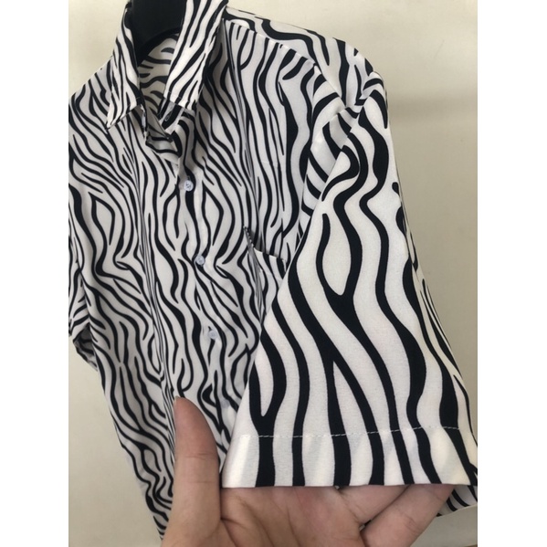 ⚠️Hình chụp thật❗️Áo sơ mi tay lỡ ngựa văn form rộng😍 | BigBuy360 - bigbuy360.vn