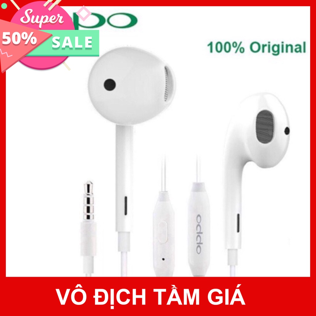 (Sale) (Zin oppo) Tai Nghe Nhét Tai Oppo Màng Xanh , Nghe Hay, Êm, Bass Tốt. Jack Cắm 3.5mm(Cam Kết Chất Lượng) TGPK8999