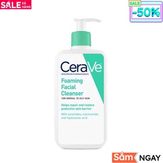 Sữa rửa mặt cerave da dầu da khô 236ml - srm cerave