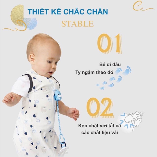 Dây kẹp ti giả kèm hộp Kuku