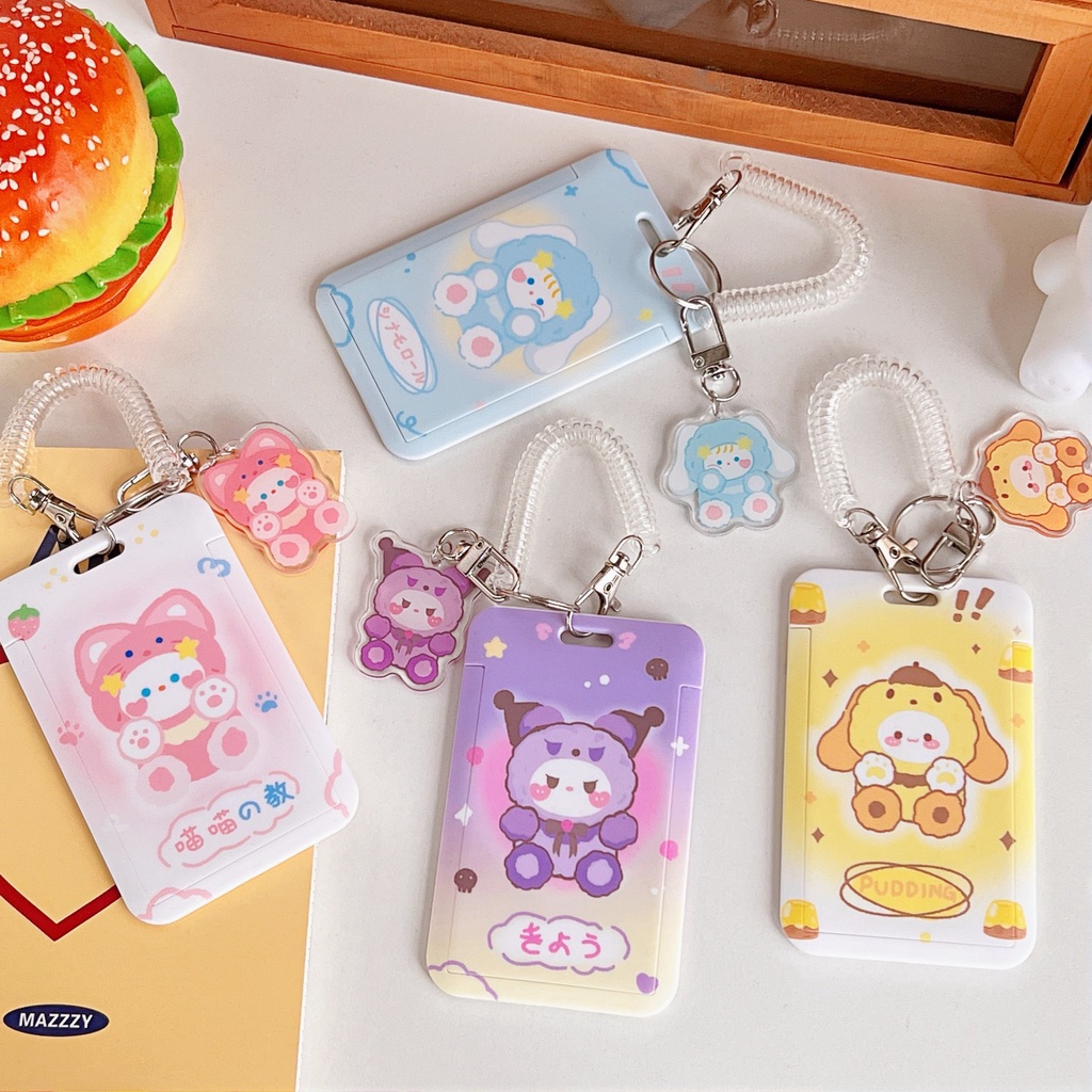 Túi Đựng Thẻ Hình Bentoy Milkjoy Dễ Thương Kèm Móc Khóa Tiện Dụng Cho Học Sinh Ốp