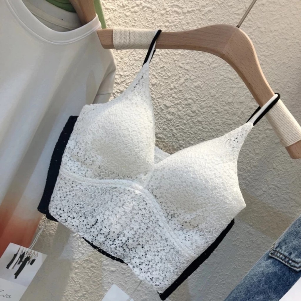 Áo Nữ Bra Croptop Ren Hoa Dây Mảnh Sexy Thoáng Mát FLA03 | BigBuy360 - bigbuy360.vn