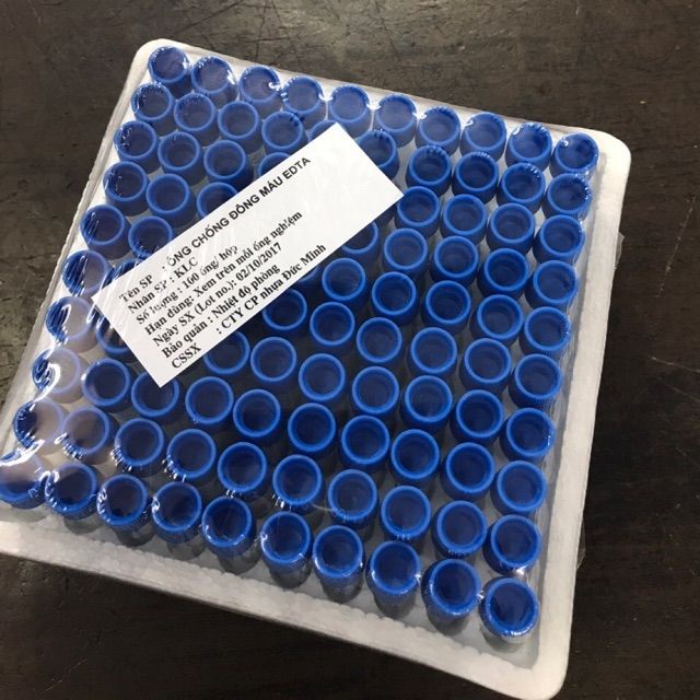 100 ống chống đông làm PRP EDTA