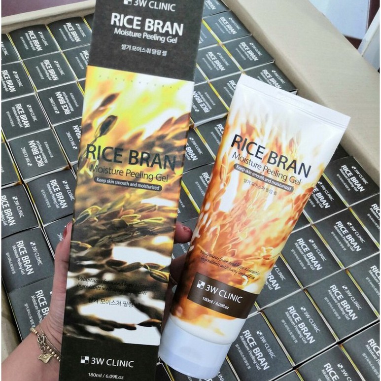 Gel Tẩy Tế Bào Chết 3W Clinic Rice Bran Moisture Peeling Gel | BigBuy360 - bigbuy360.vn