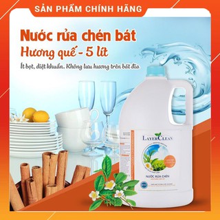 Nước Rửa Chén Bát , Nước Rửa Bình Sữa Hữu Cơ Layer Clean Hương Quế 5L thumbnail