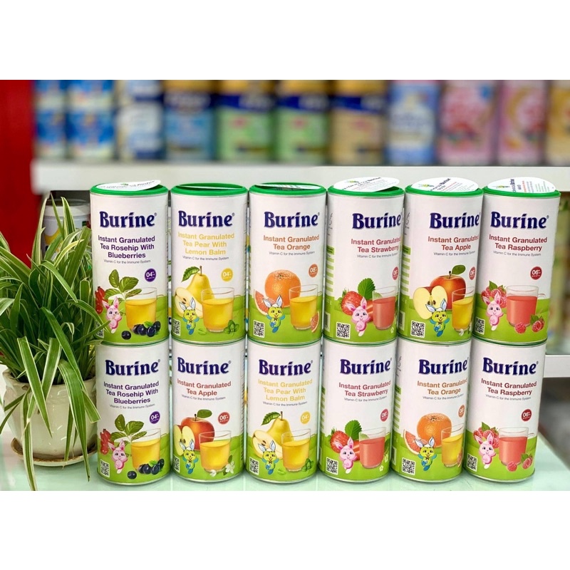 Trà Cốm Hoa Quả Burine Bổ Sung Vitamin C, Tăng Đề Kháng Cho Bé Từ 4 Tháng