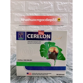 CERELON GOLD hỗ trợ tăng cường tuần hoàn não (Hộp 100 viên)
