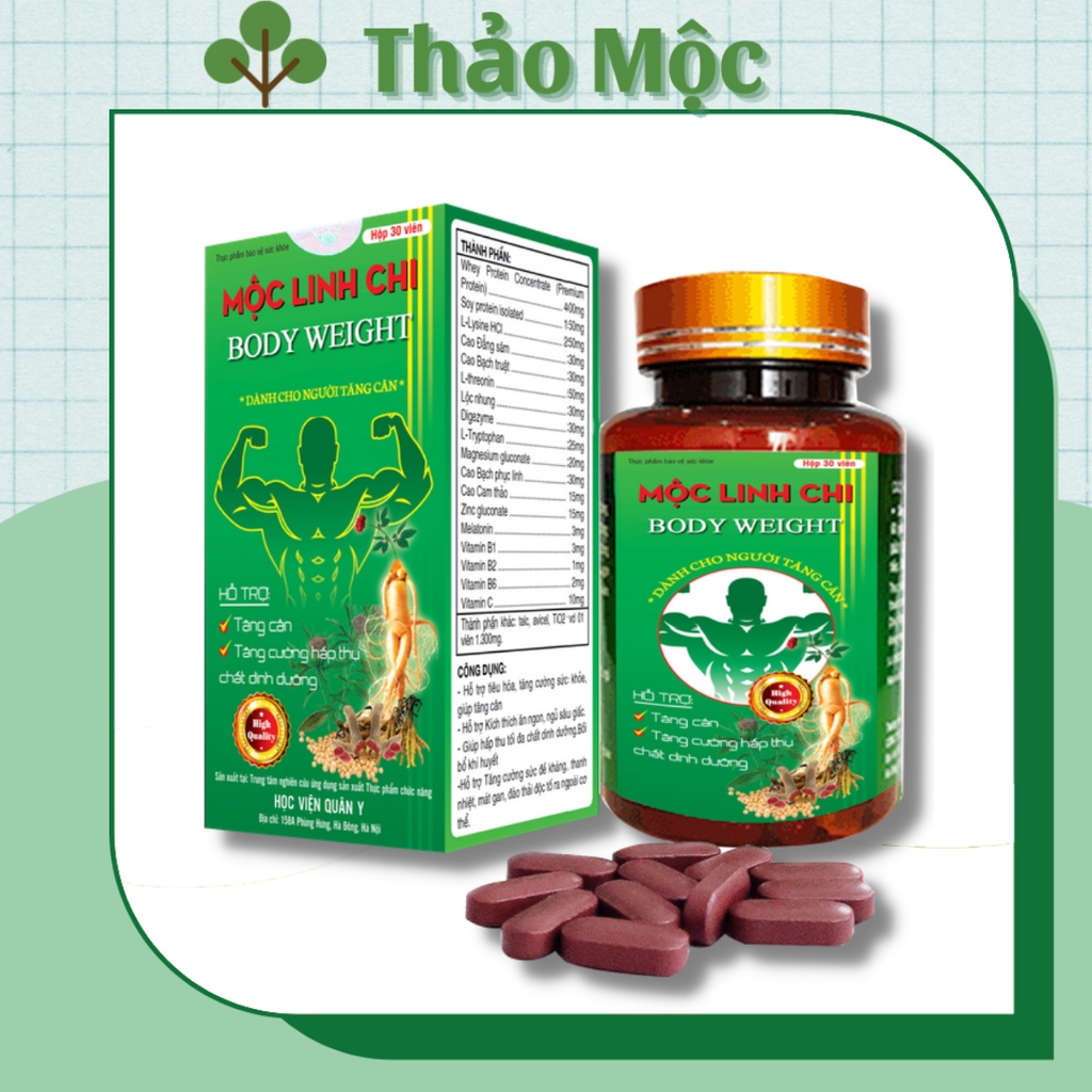 Giúp Tăng Cân, Mộc Linh Chi  Hỗ trợ bổ sung dưỡng chất cho cơ thể