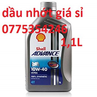 Dầu nhớt nhập khẩu 100% SYNTHETIC SHELL ADVANCE 10W40 1,1L