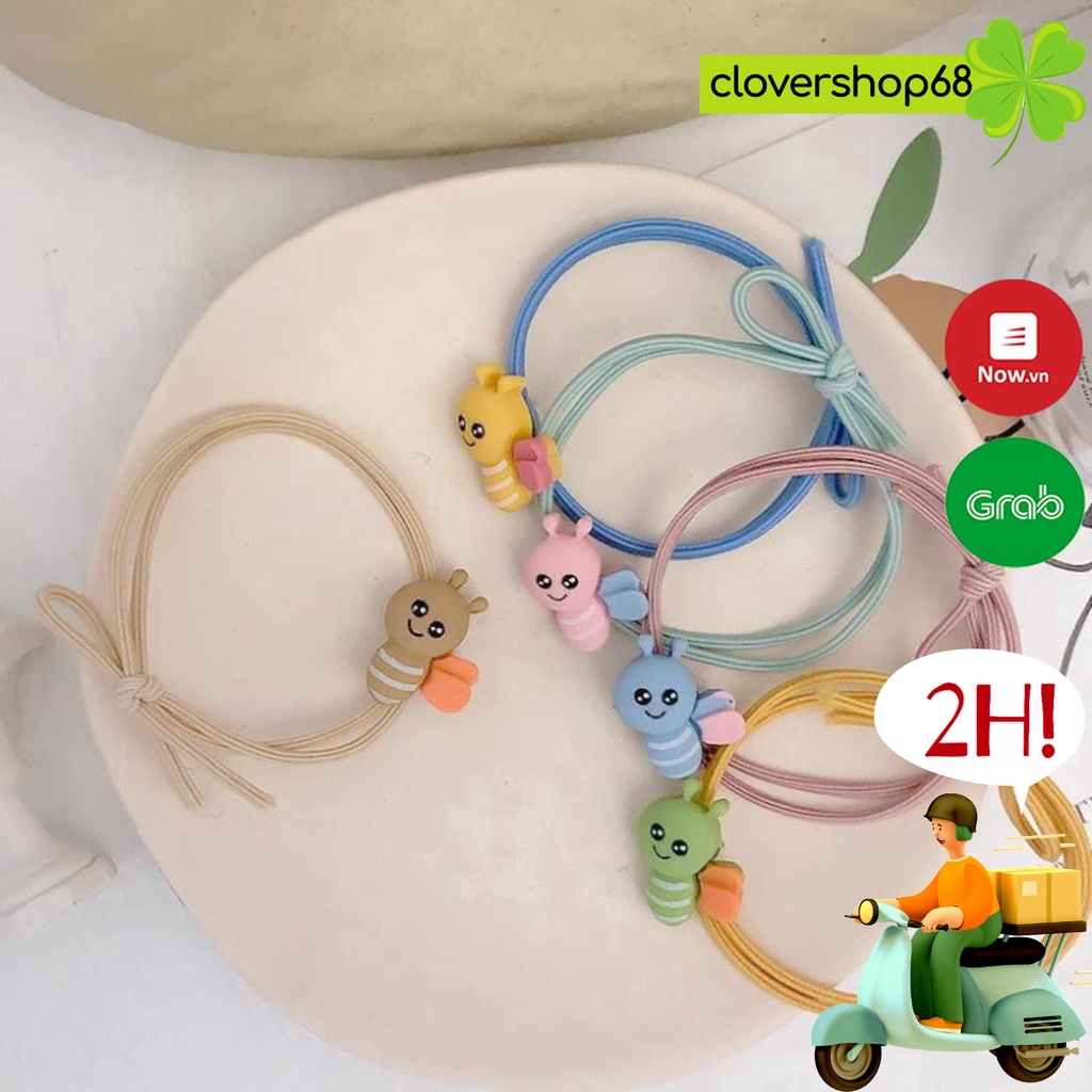 Chun buộc tóc hình con ong phong cách Hàn Quốc