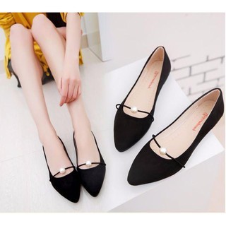 Giày búp bê nữ hạt ngọc xinh xắn dễ thương