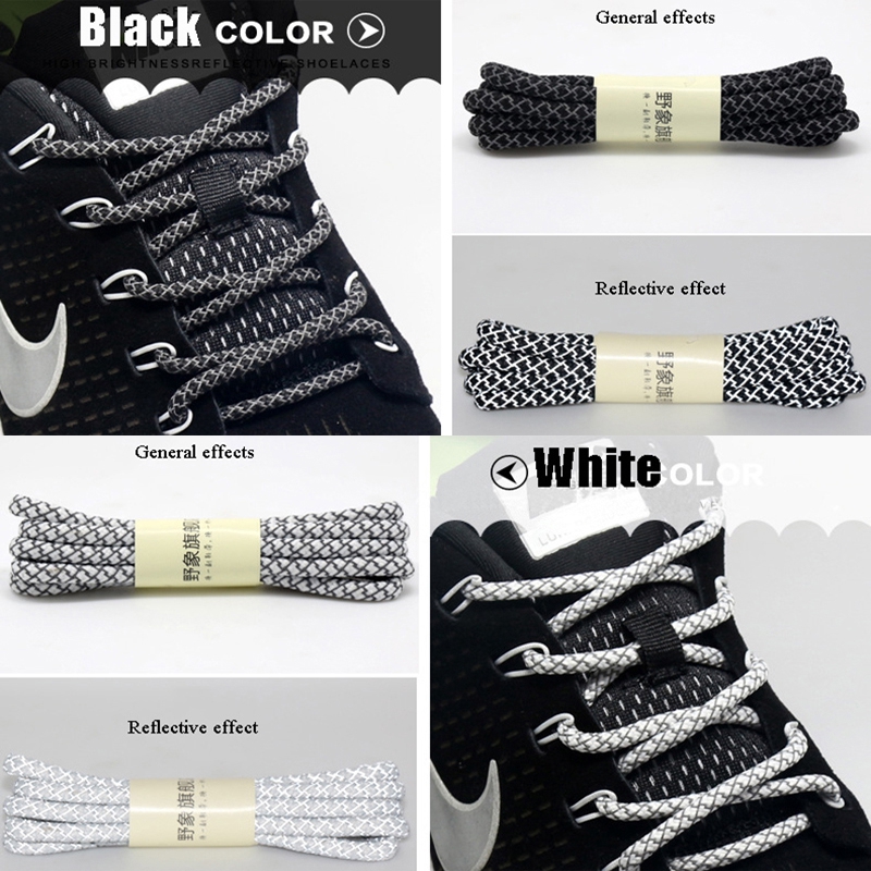Dây giày phản quang hình tròn thời trang