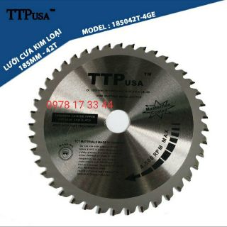 Lưỡi cắt sắt TTP usa 185mm 42 răng germany