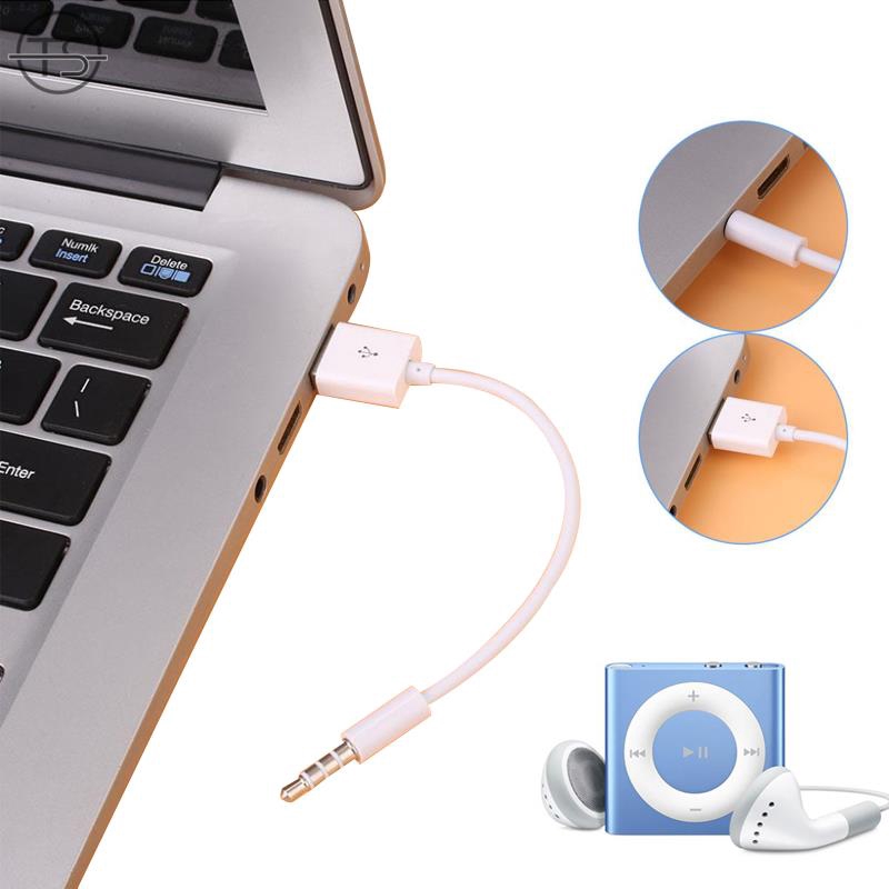 SONG IPod Shuffle 3/4/5 USB Charger USB Cable 10cm 3.5mm Transfer Sync Cord