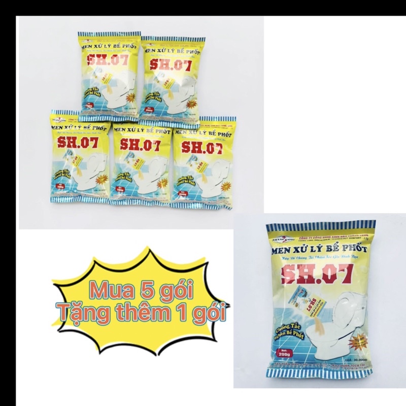 Men xử lý, Chống tắc nghẽn bể phốt cực mạnh CHÍNH HÃNG CÔNG TY SH.07