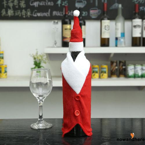 NWV-Christmas Wine Bottle Cover Christmas Gift Santa Claus Plush Toys Ornament