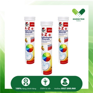 ! Viên sủi DoppelHerz A-Z Multivitamins Mineral (Tuýp 13 viên) [vitamin, khoáng chất, doppel herz]