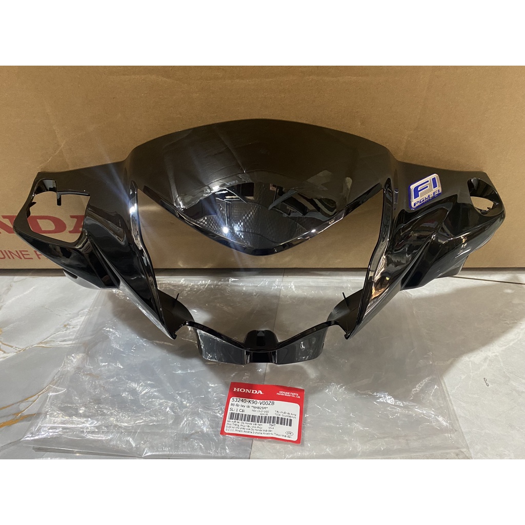 Bộ ốp tay lái - bàn thờ HONDA WAVE RSX110 năm 2016-2019 màu Đen bóng. *NHB25M* (53240K90V00ZB)