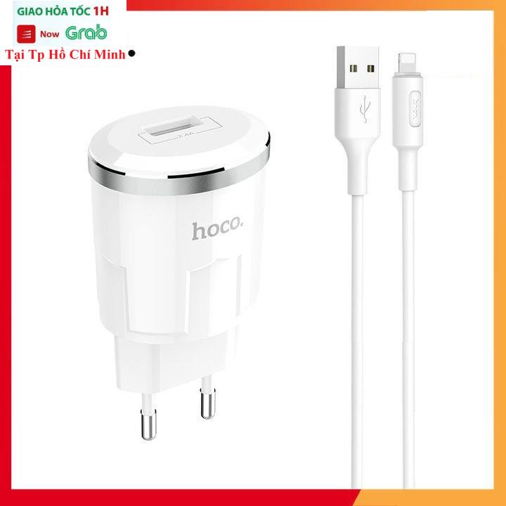 Cóc Sạc Hoco C37A Sạc Nhanh 2.4A Dùng Cho Tất Cả Các Dòng Điện Thoại