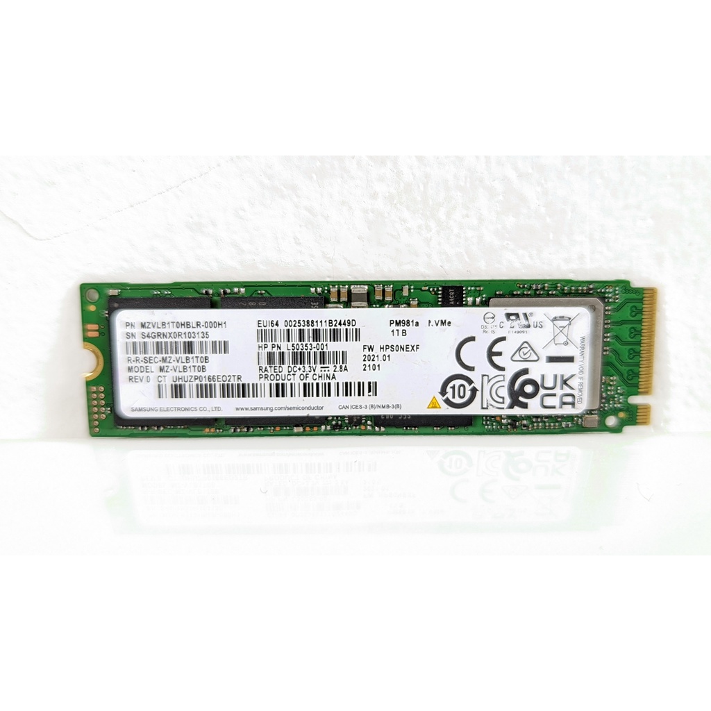 Ổ cứng SSD Samsung PM981A 256Gb/512Gb/1000gb- chính hãng,bảo hành 3 năm 1 đổi 1
