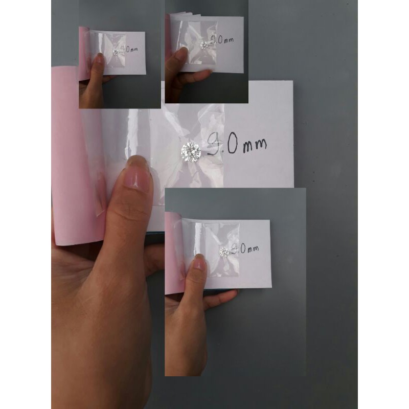 1 viên hột xoàn kim cương nhân tạo cao cấp 9.0