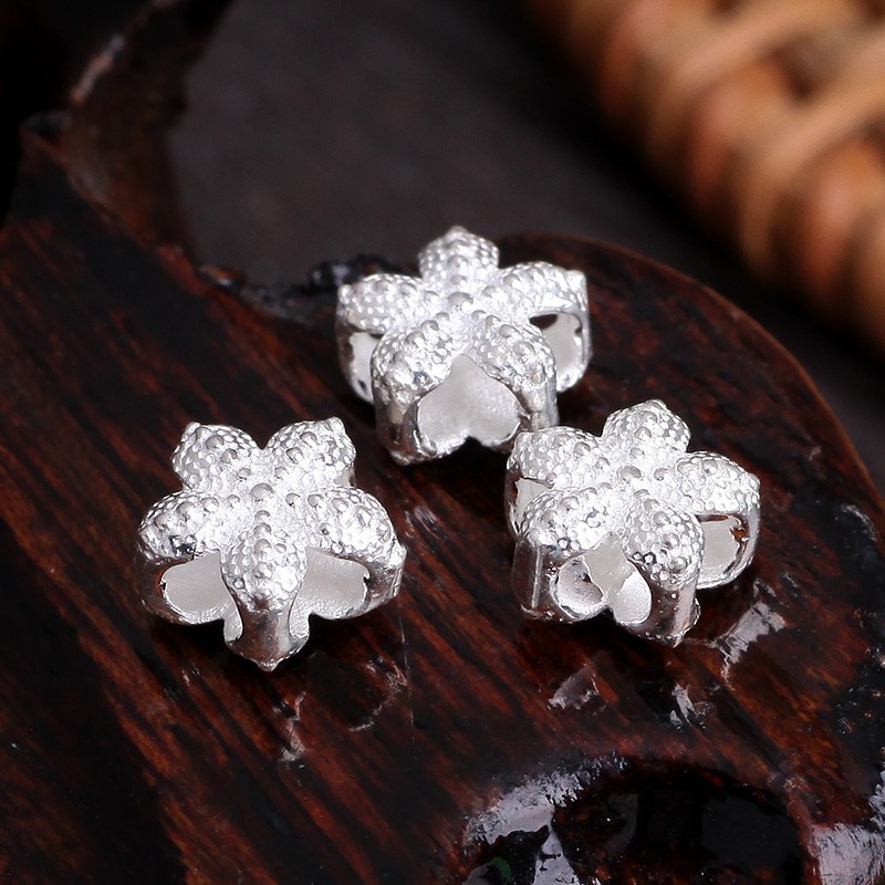 Charm bạc nối hoa 5 cánh - Charm Bạc 925 - Mã CB055