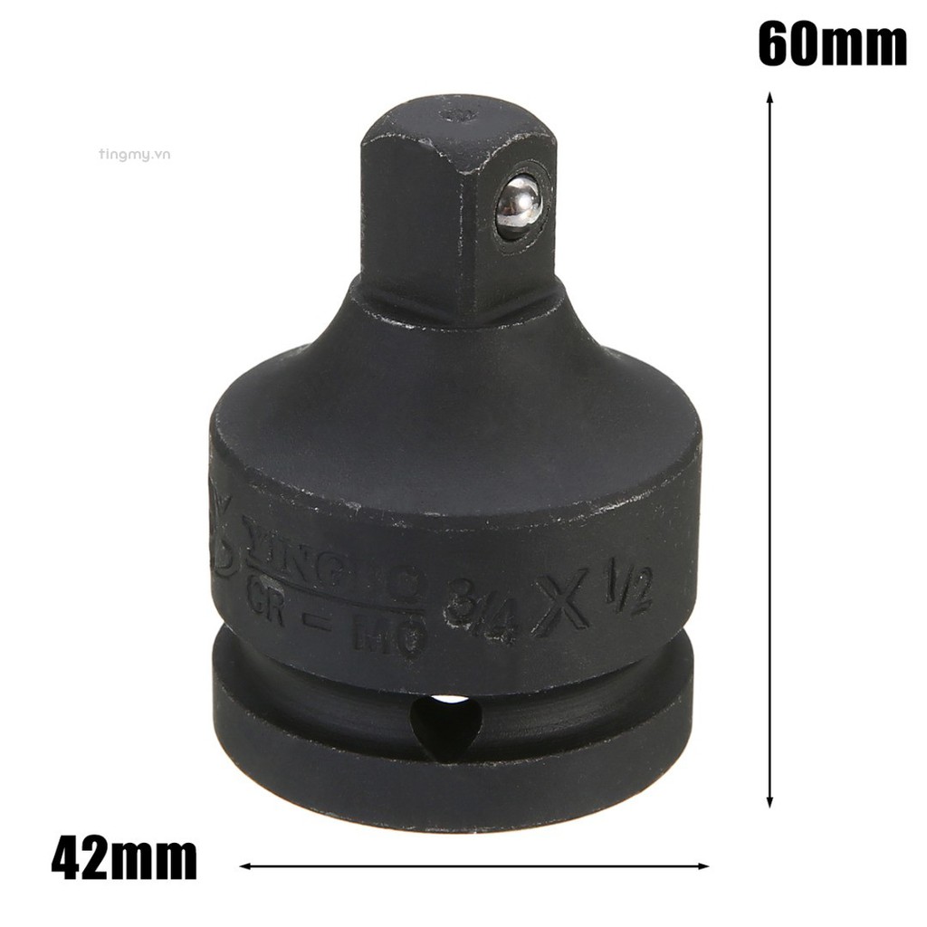 Đầu nối chuyển đổi ổ cắm 3/4'' sang đầu cắm 1/2'' cho xi lanh nén khí chuyên dụng