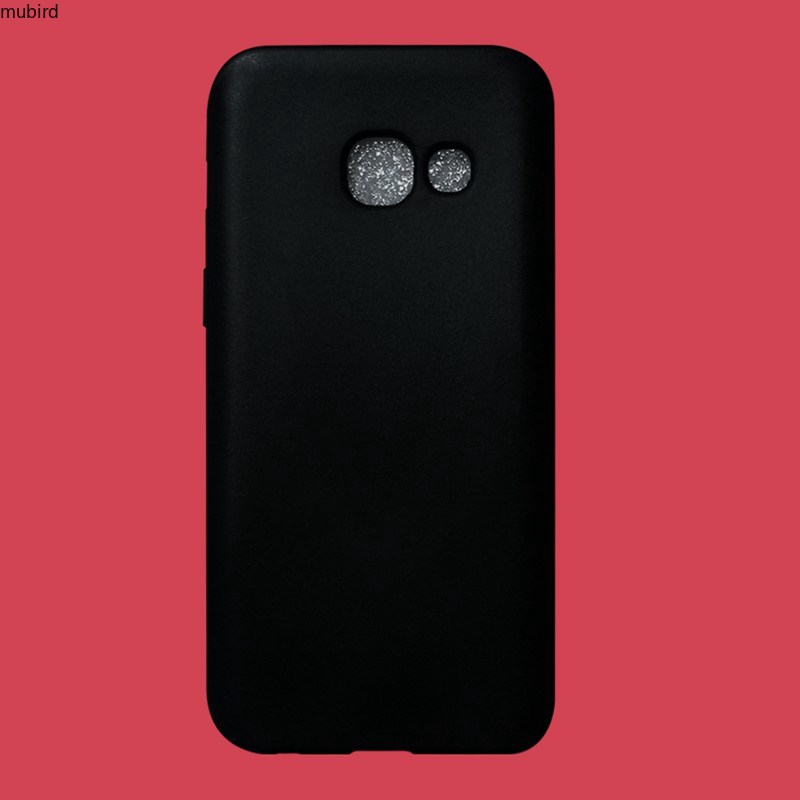 Ốp Điện Thoại Silicon Màu Đen Trơn Samsung A3 A5 A6 A7 A8 A9 Pro Star Plus 2015 2016 2017 2018