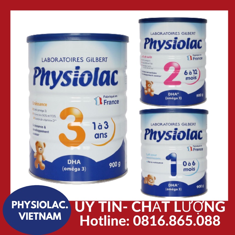 Sữa Bột Physiolac số 3 900g ( Hàng nhập khâu Pháp Date 2023)
