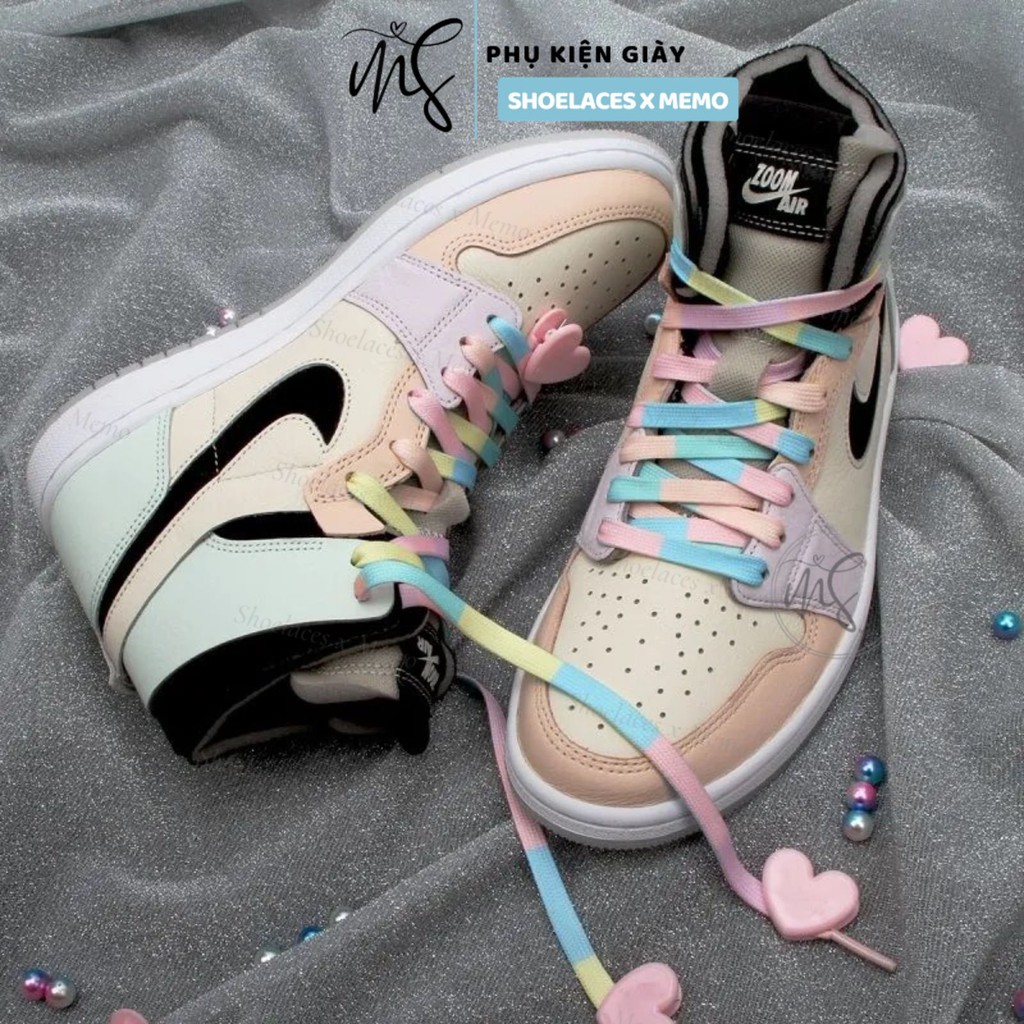 Dây Giày Custom Nike Air Jordan 1 Candy Sweet Line Phối Màu Ngọt Ngào