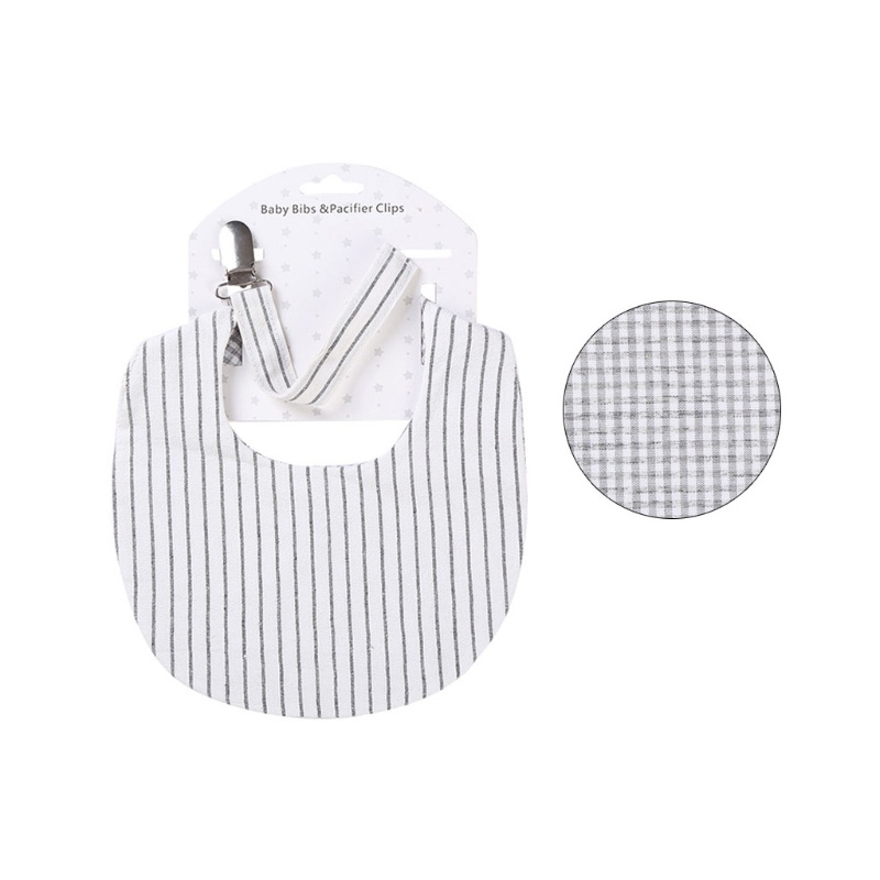 Yếm Ăn Hai Mặt Bằng Vải Cotton Mềm Mại Thoải Mái Có Thể Tháo Rời Cho Bé Trai Và Gái