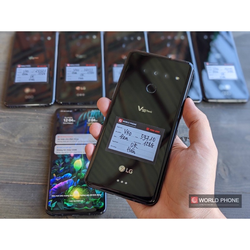 Điện thoại LG V50 ThinQ 5G bản Hàn bản Mỹ đẹp 99,9% như mới,Ram 6 Rom 128 3 cam, nguyê