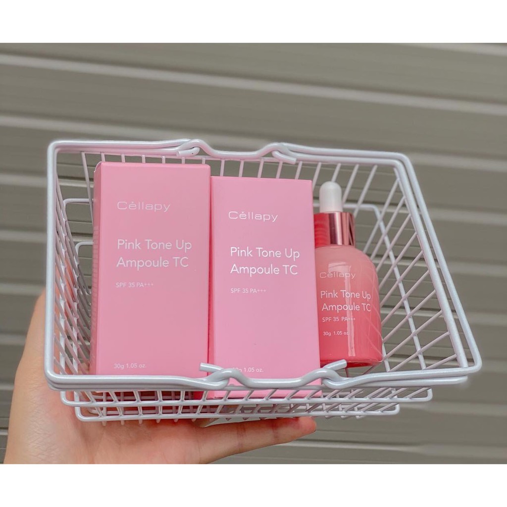 [Mã SKAMSALEP6 giảm 10% tối đa 100K đơn 150K] TINH CHẤT DƯỠNG TRẮNG CĂNG BÓNG NÂNG TONE DA CELLAPY PINK TONE UP AMPOULE | BigBuy360 - bigbuy360.vn