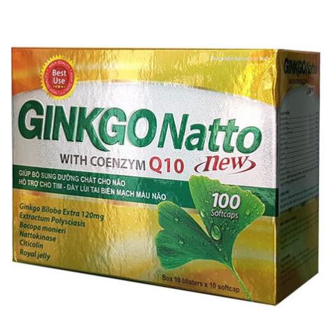 Ginkgo Natto New - Hỗ trợ giúp phòng ngừa và làm tan cục máu đông, tăng cường tuần hoàn máu não