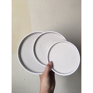 Đĩa lót gốm sứ màu trắng