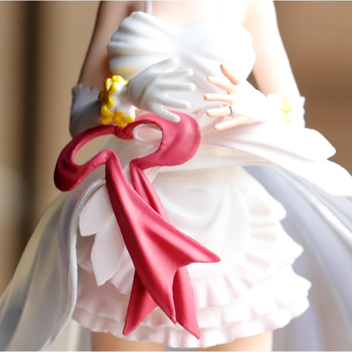 Mô Hình Cô Nàng Hatsune Miku Với Váy Cưới Ngắn Xinh Xắn - Cao 26cm Không Hộp