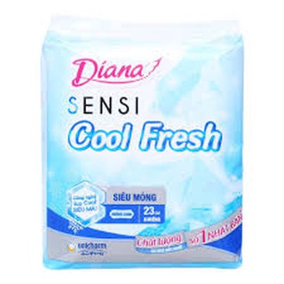 Combo 6 gói băng vệ sinh Diana Sensi Cool Fresh không có cánh