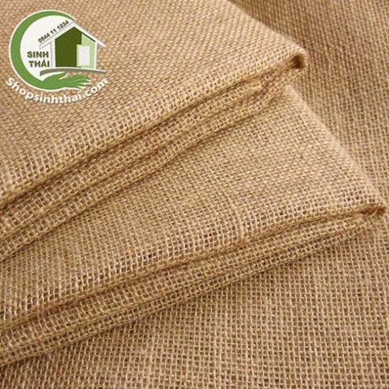 1 mét vải bố thô khổ 1,2m - vải làm túi xách, phông nền chụp hình ảnh, trang trí