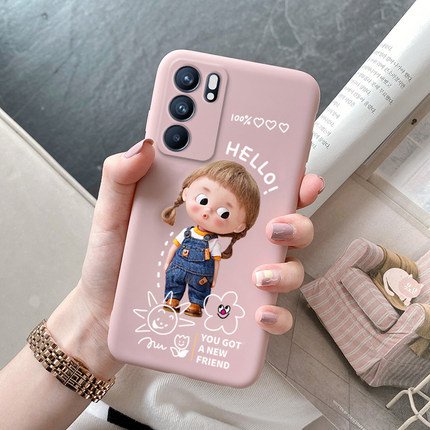 Ốp lưng điện thoại oppo reno6 5G cô gái đẹp dễ thương xinh