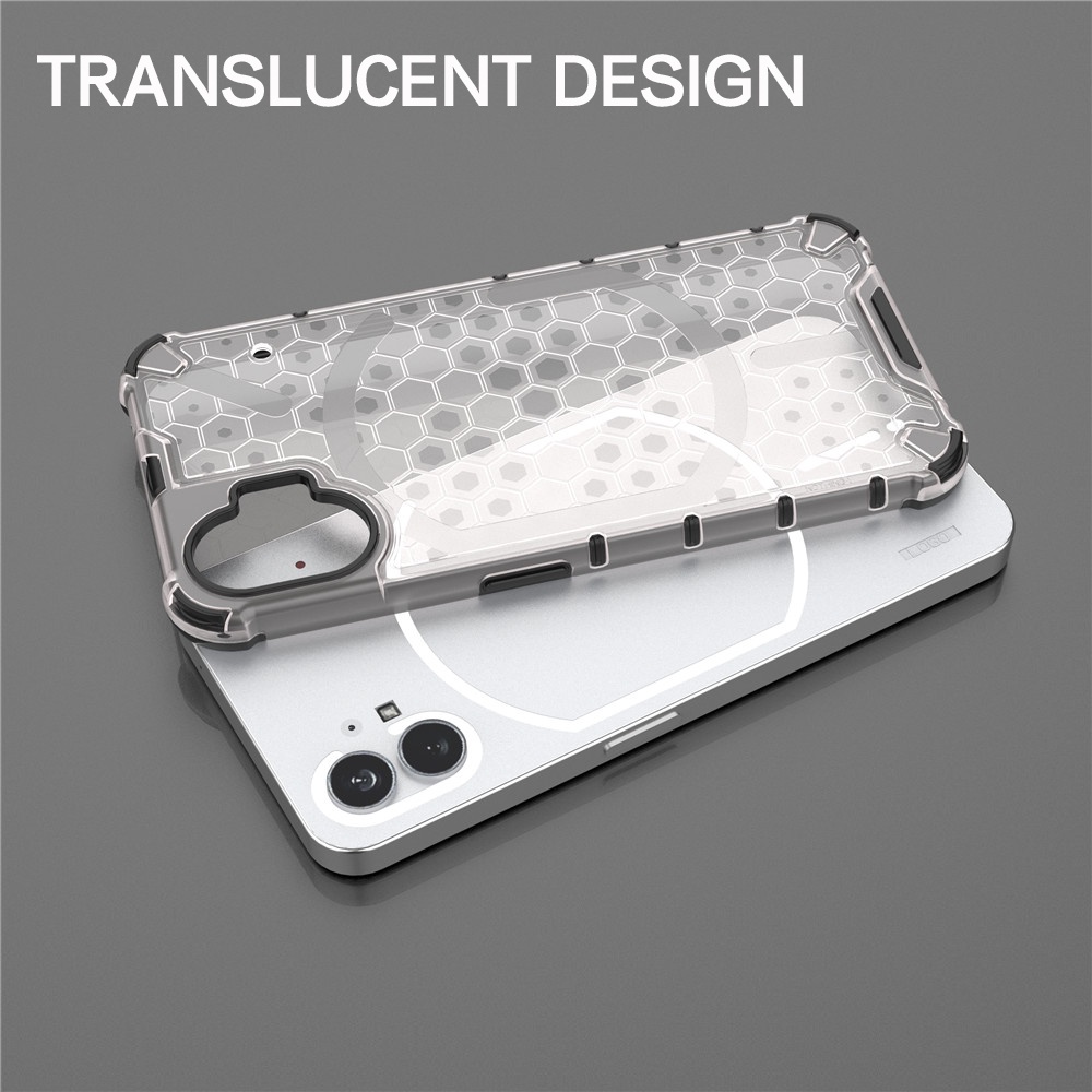 Ốp Điện Thoại Nhựa Cứng Trong Suốt Chống Sốc Họa Tiết Tổ Ong Cho Iphone 1 One (1)