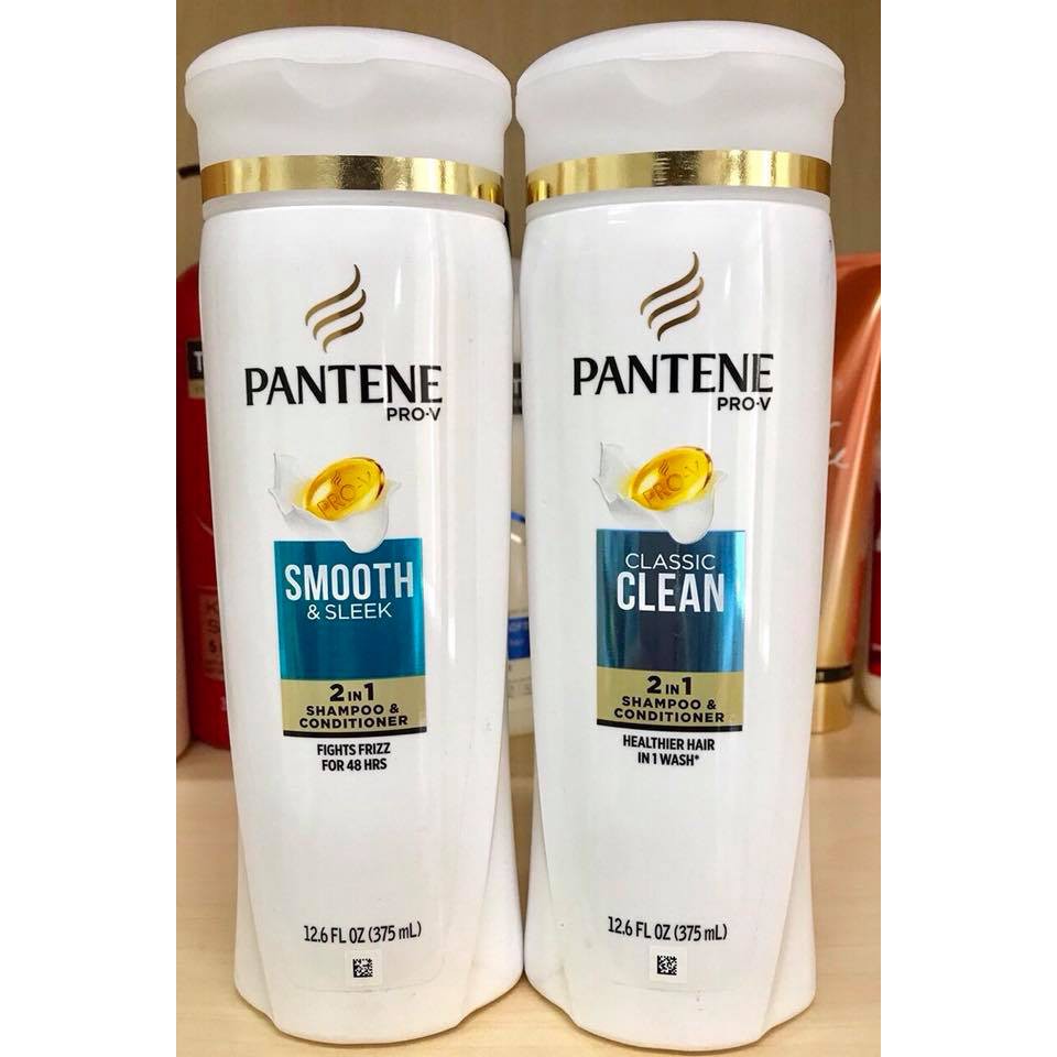 (HÀNG MỸ) Dầu gội Pantene Pro-V Smooth & Sleek 375ml