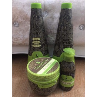 Sét CẶP GỘI XẢ TRẺ HOÁ TÓC MACADAMIA + DẦU HẤP +TINH DẦU