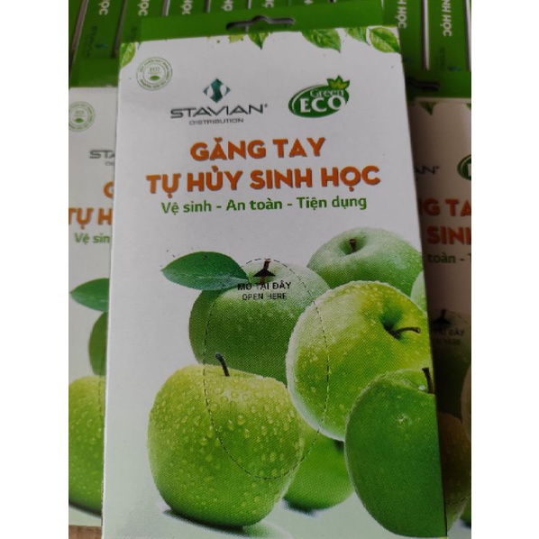 Găng tay tự hủy sinh học green eco hàng chuẩn hãng Opec