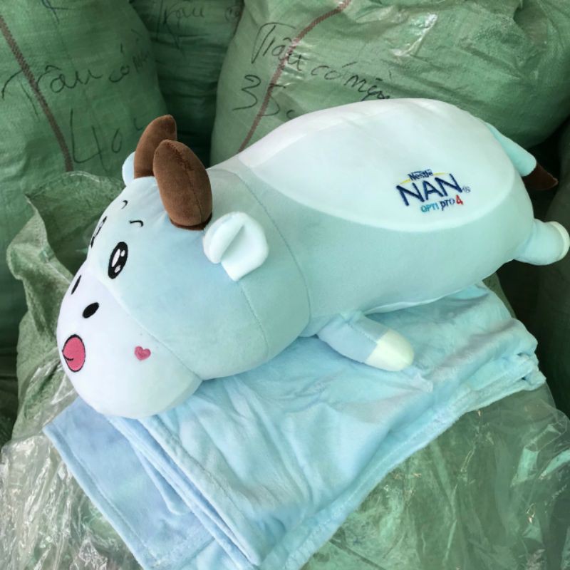 Bộ mền gối Trâu - Hàng quà tặng khuyến mãi từ sữa NAN