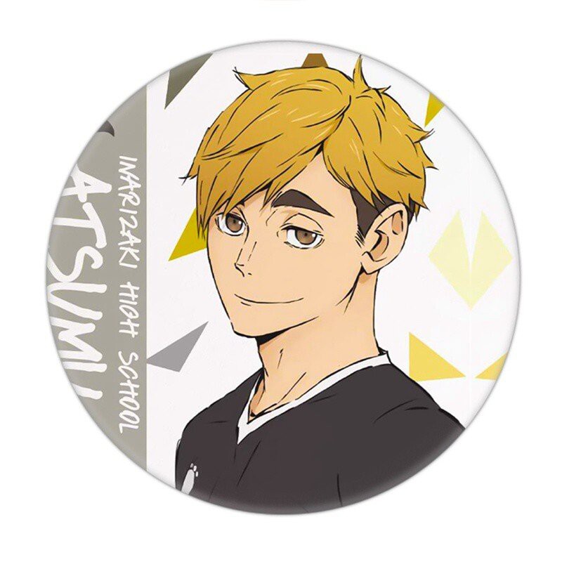 Huy hiệu cài áo IN HÌNH Haikyuu!! Vua bóng chuyền ver hoa giấy anime chibi dễ thương tiện lợi