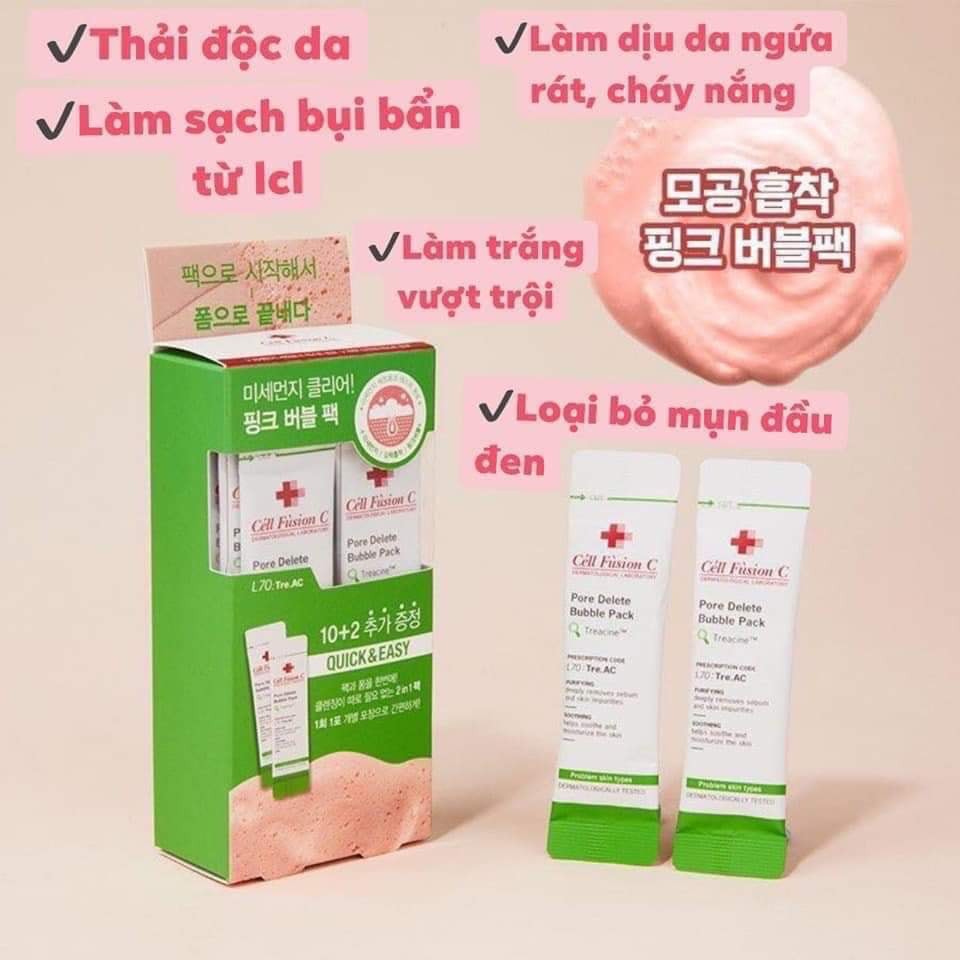 [Hàng Chính Hãng] Mặt nạ sủi bọt thải độc Cell Fusion C Pore Delete Bubble Mask 5ml | BigBuy360 - bigbuy360.vn