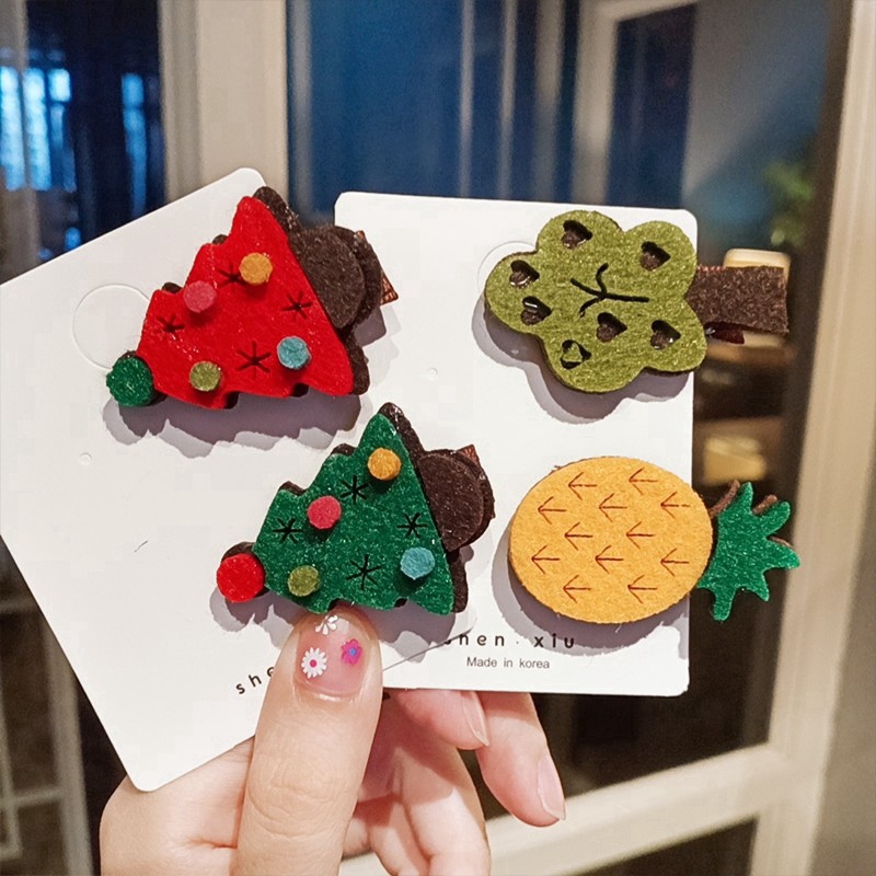 Kẹp Tóc Hình Trái Dâu Thiết Kế Dễ Thương Hợp Thời Trang