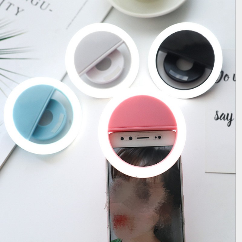 Selfie Ring Light LED USB Có Thể Sạc Lại Di Động Clip Nhiếp Ảnh Video Gắn Đèn Chụp Ảnh Tự Sướng | BigBuy360 - bigbuy360.vn
